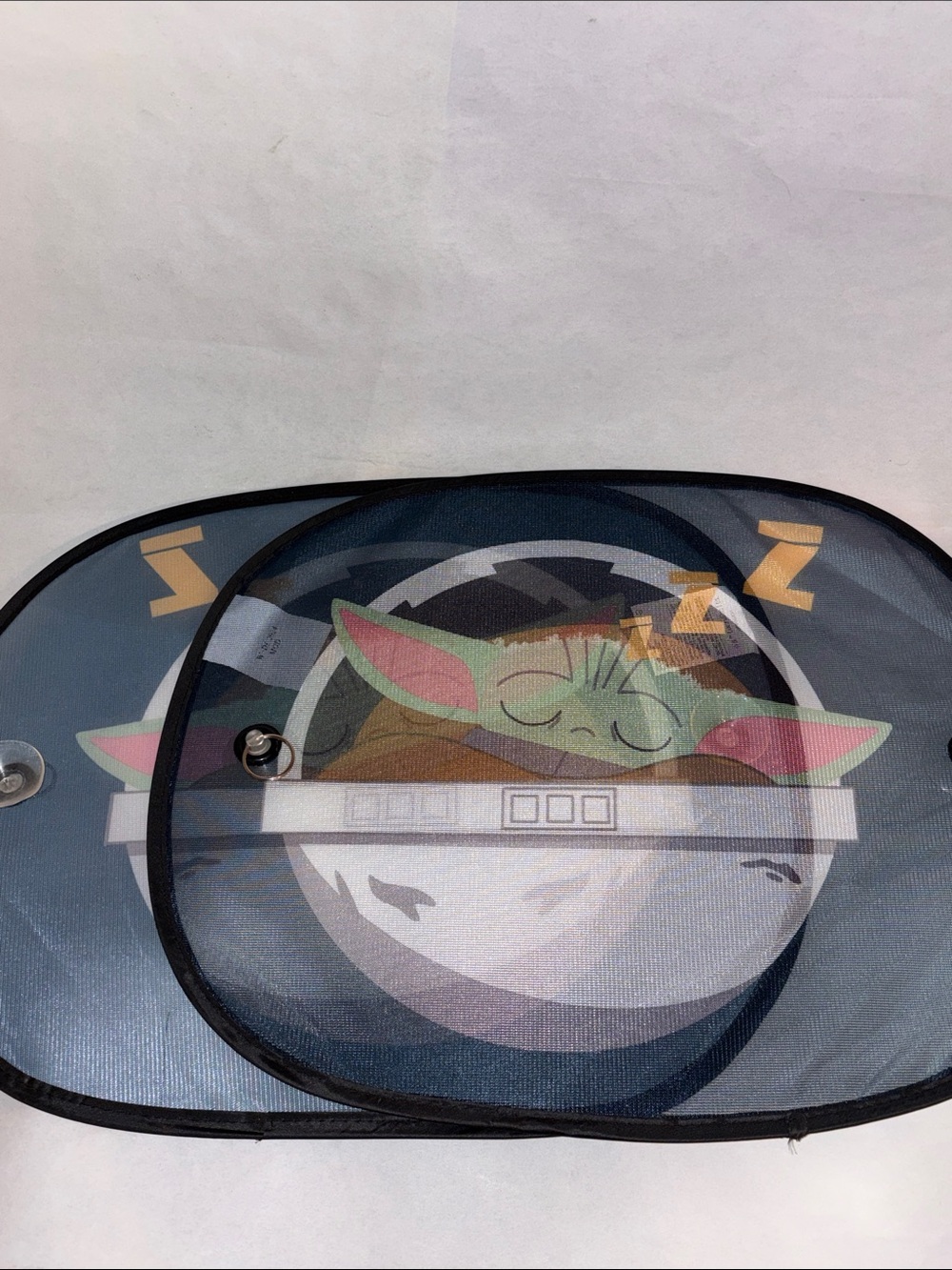 Disney’s Star Wars Baby Yoda (Grogu) Car Sun Shade - Green Graphic 2 pack